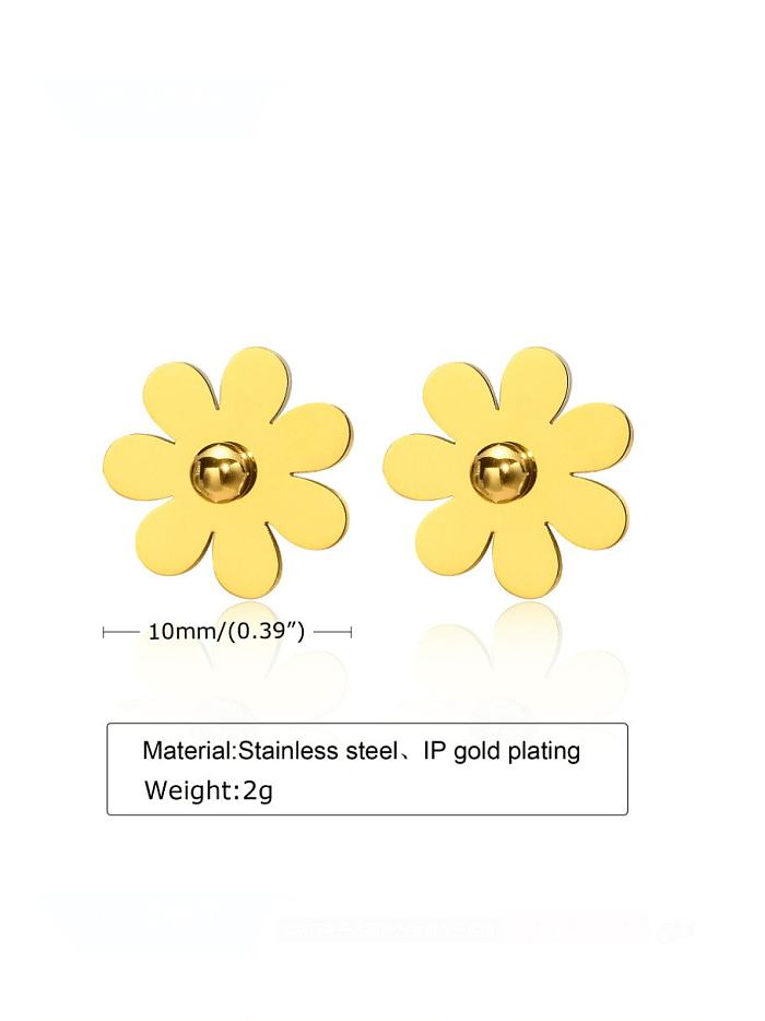 Stainless steel Flower Minimalist Stud Earring