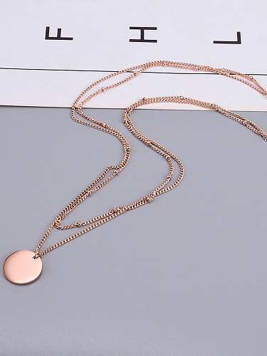 Minimalistische Anhänger-Halskette aus Titan