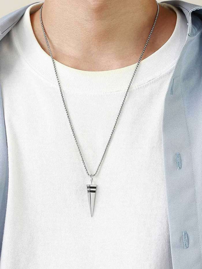 Stainless steel Hip Hop Geometric Pendant