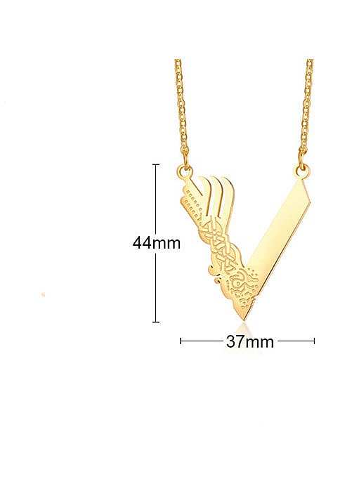 Titanium Steel Irregular Vintage Pendant