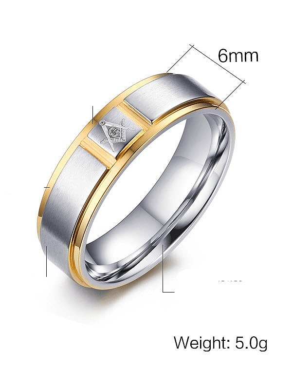 Stainless steel Round Minimalist Band Ring