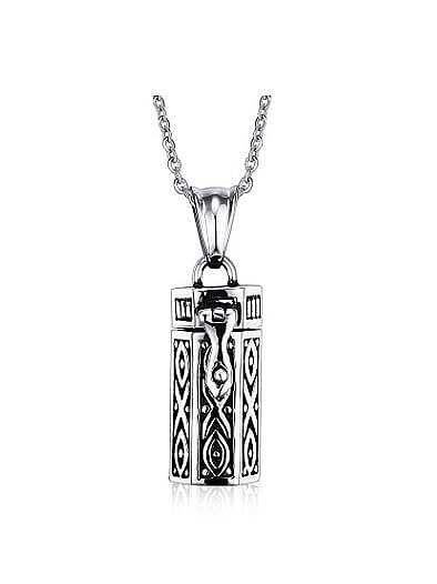 Delicate Geometric Shaped Stainless Steel Pendant