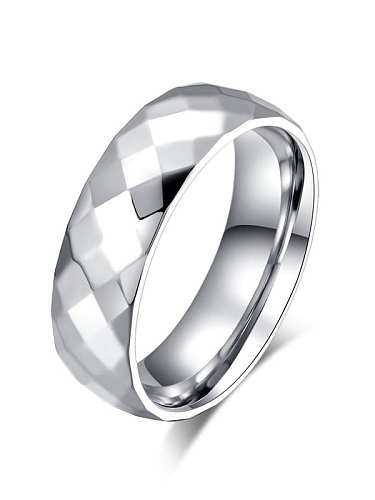 Titanium Steel Round Minimalist Band Ring