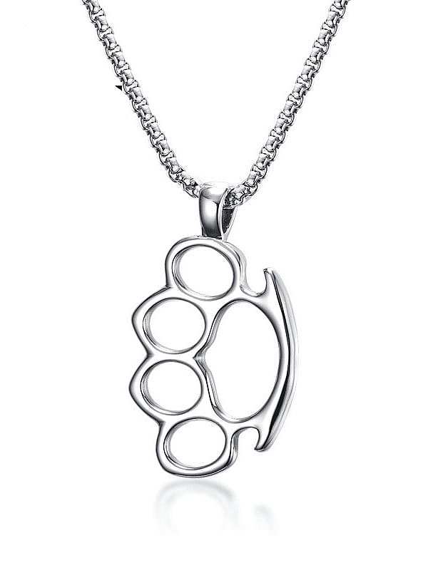 Geometrische minimalistische Halskette aus Chirurgenstahl 316L