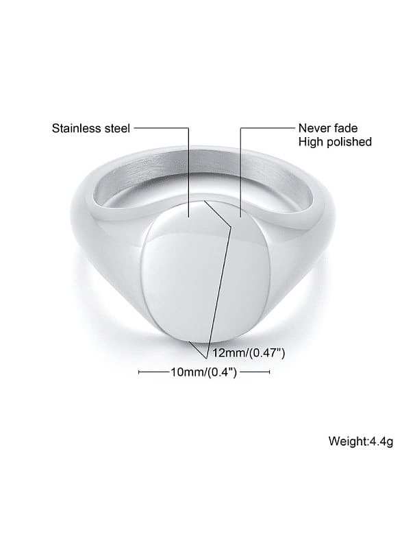 Stainless steel Geometric Minimalist Band Ring