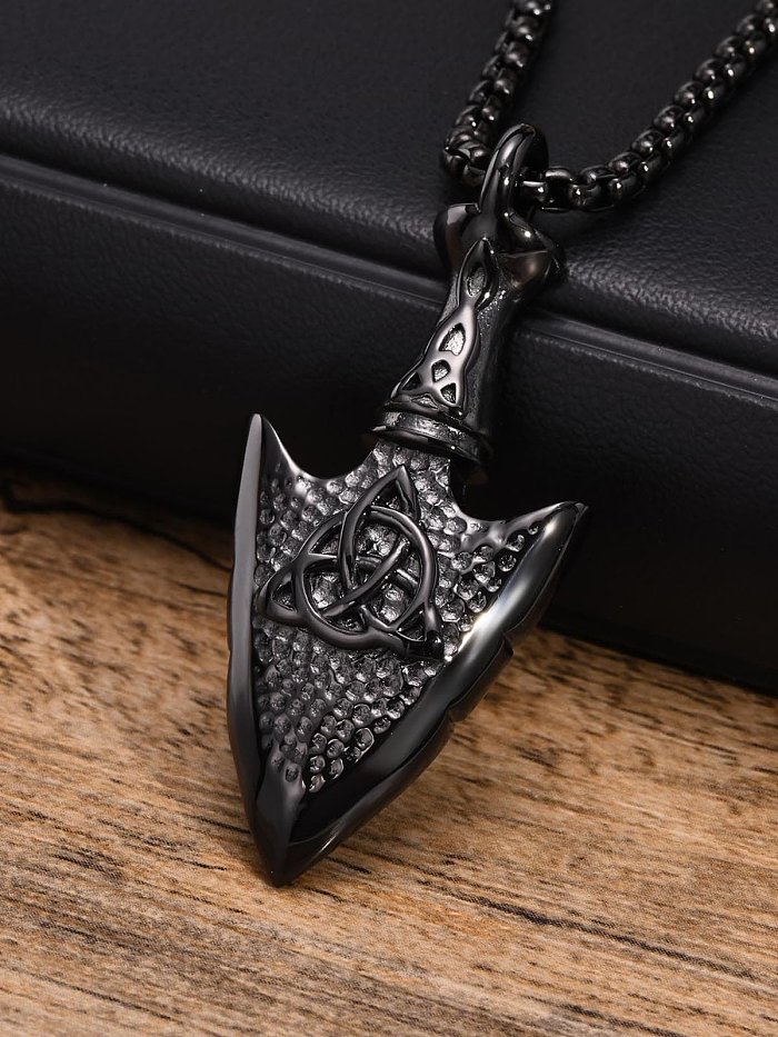 Pendentif irrégulier Hip Hop en acier inoxydable