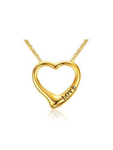 Fashion Gold Plated Heart Shaped Titanium Pendant