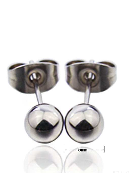 High Quality Round Shaped Stainless Steel Stud Earrings