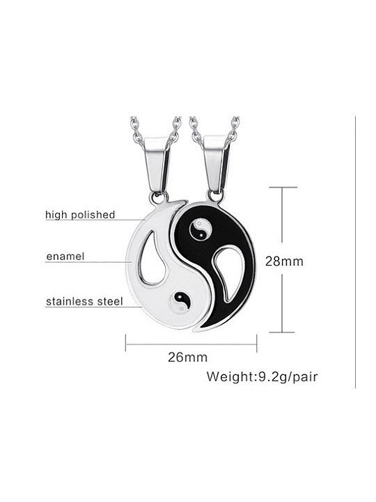 Stainless steel Enamel Irregular Minimalist Necklace