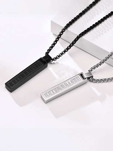 Titanium Steel Geometric Hip Hop Necklace