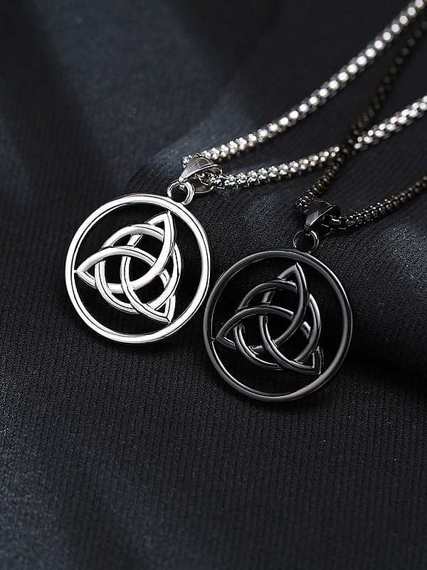 Titanium Steel Geometric Minimalist Pendant