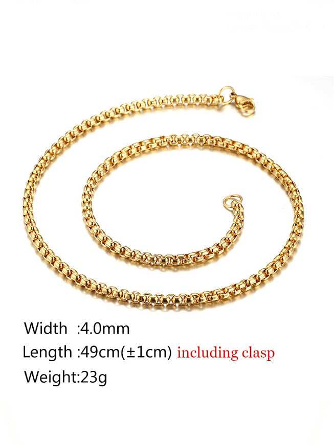 Stainless steel Geometric Minimalist Cable Chain