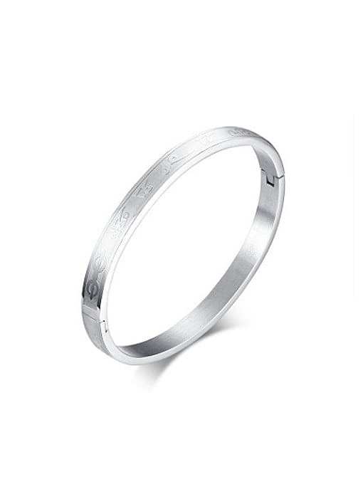 Exquisite Geometric Shaped Stainless Steel Bangle