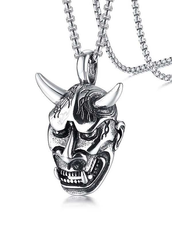 Titanium Steel Vintage Irregular Pendant
