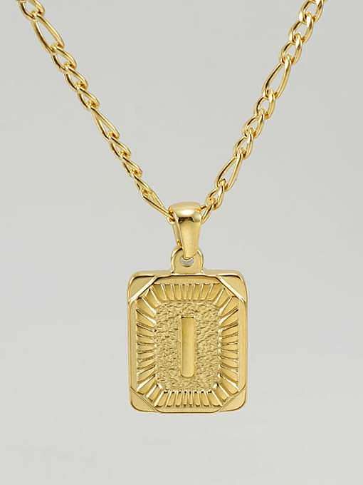 Titanium Steel Letter Hip Hop coin Necklace with 26 letters