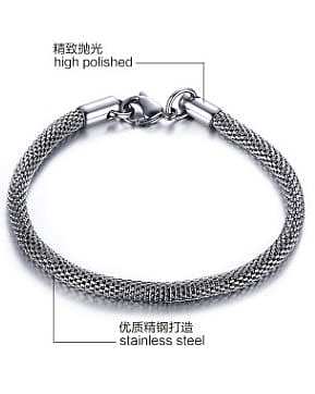 Exquisite Gold Plated Geometric Shaped Titanium Bracelet