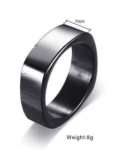 Stainless steel Geometric Minimalist Band Ring