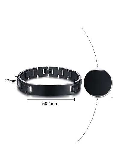 Stainless steel Geometric Hip Hop Bracelet