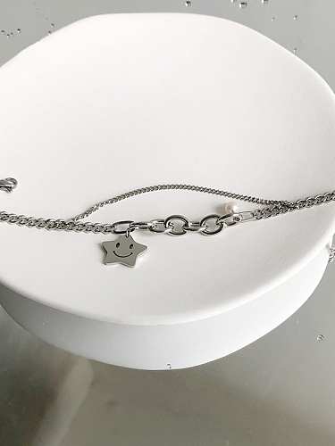 Titanium Steel Geometric Minimalist Link Bracelet