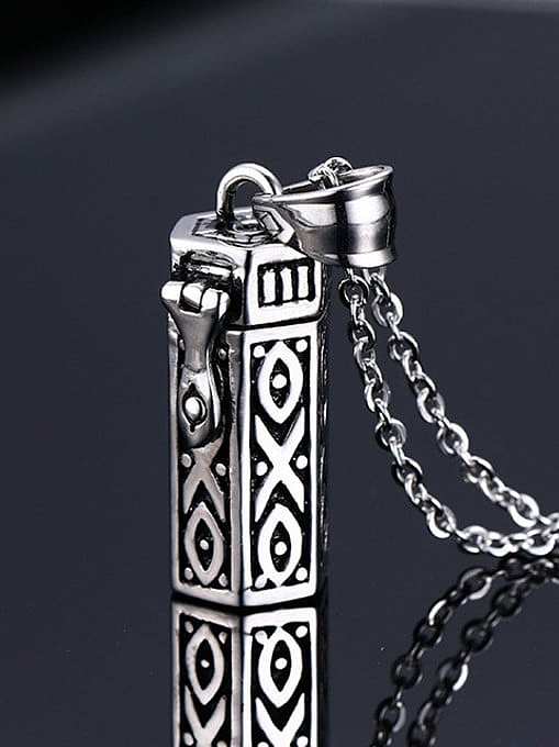 Delicate Geometric Shaped Stainless Steel Pendant