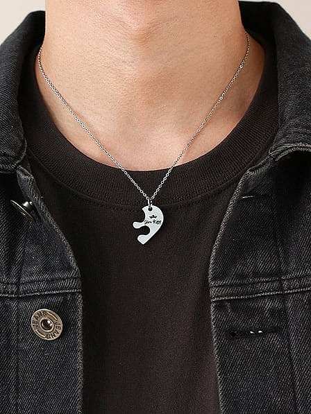Stainless steel Minimalist Heart Pendant