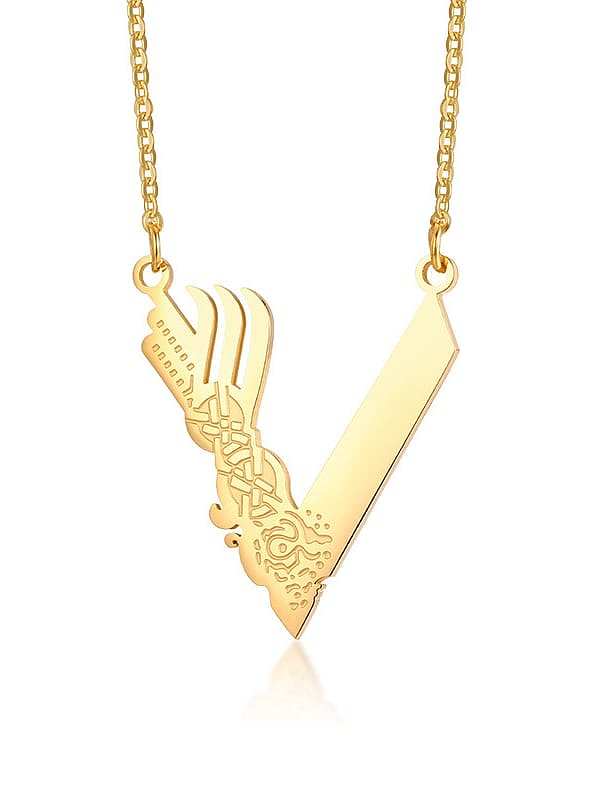 Titanium Steel Irregular Vintage Pendant