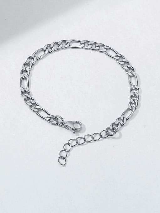 Titanium Steel Geometric Minimalist Link Bracelet