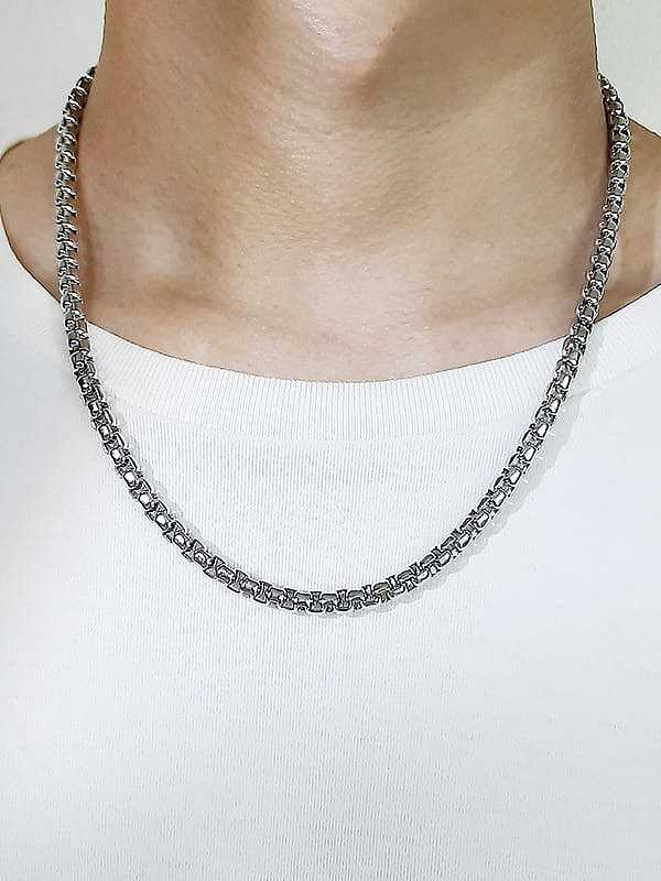 Stainless steel Geometric Minimalist Cable Chain