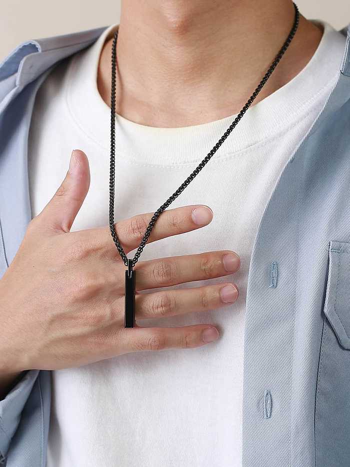 Titanium Steel Minimalist Geometric Pendant