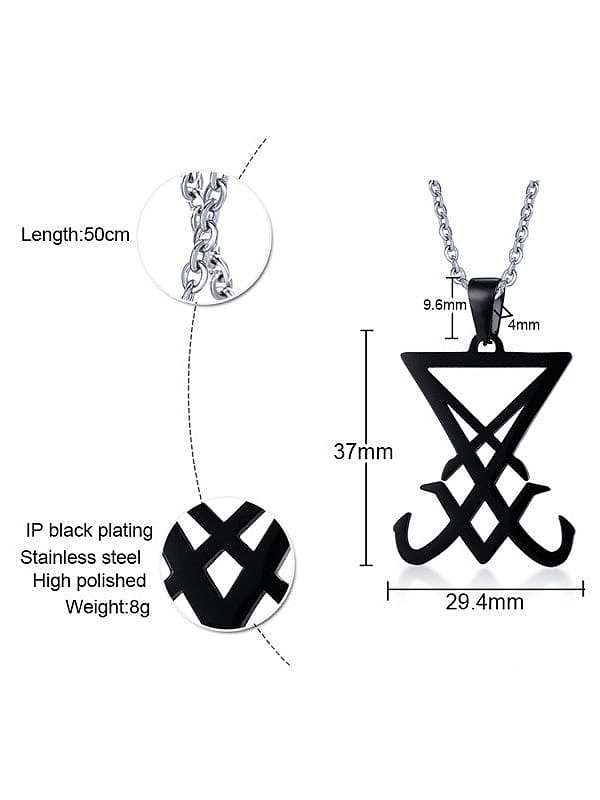 Titanium Steel Hollow Irregular Minimalist Necklace