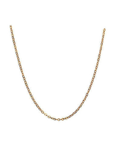 Elegant Gold Plated Letter O Shaped Titanium Necklace