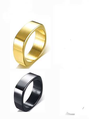 Stainless steel Geometric Minimalist Band Ring