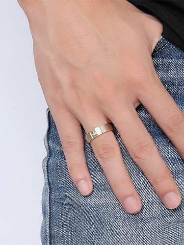 Stainless steel Round Minimalist Band Ring