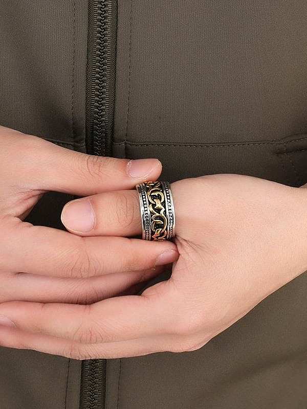 Personality Geometric Shaped Stainless Steel Men Ring