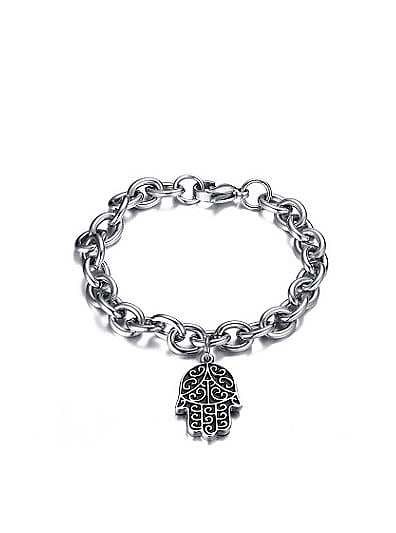 Fashionable Palm Shaped Stainless Steel Bracelet