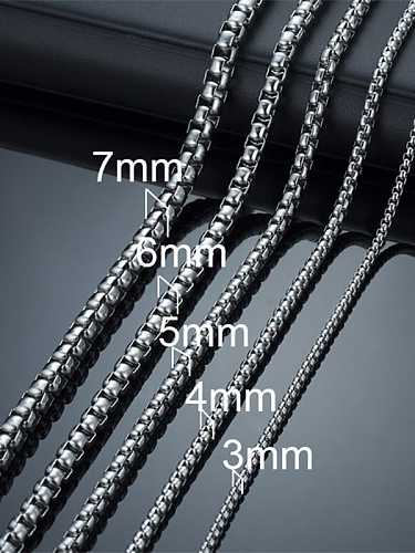 Stainless steel Geometric Minimalist Cable Chain