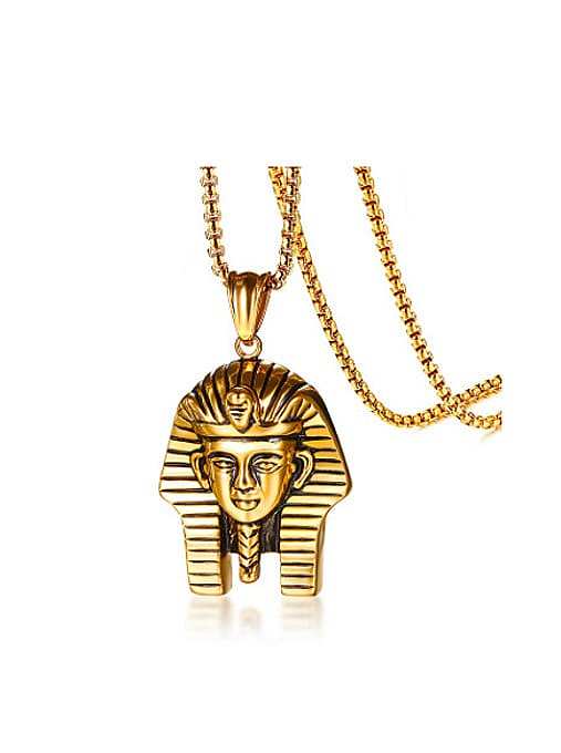 Religion Style Gold Plated Geometric Shaped Titanium Pendant