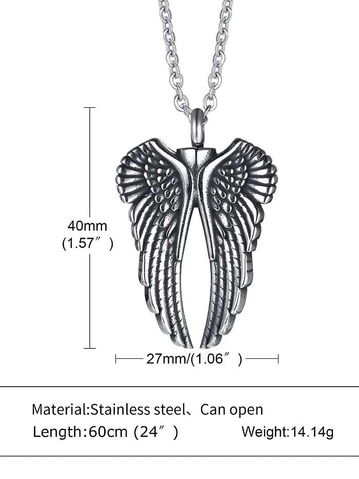 Titanium Steel Hip Hop Irregular Pendant Necklace