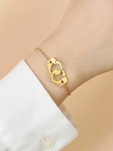 Titanium Steel Geometric Minimalist Link Bracelet