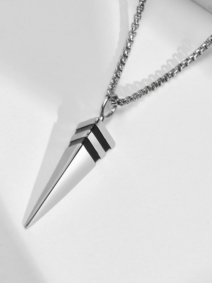 Stainless steel Hip Hop Geometric Pendant