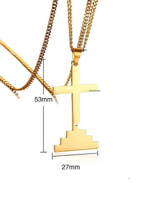 Stainless steel Cross Hip Hop Necklace