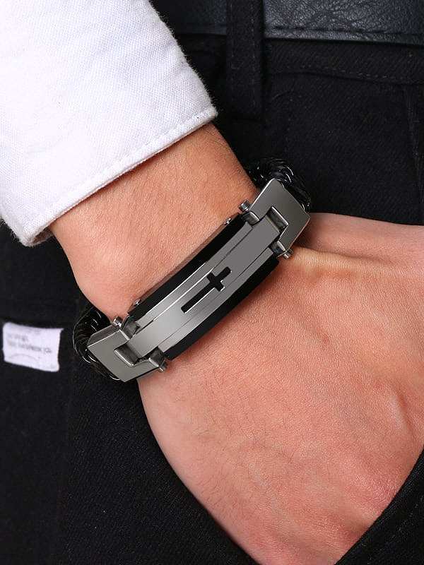 Stainless Steel With Platinum Plated Personality Fringe Bracelets