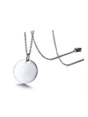 Simply Style Round Shaped Stainless Steel Necklace