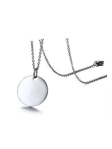 Simply Style Round Shaped Stainless Steel Necklace