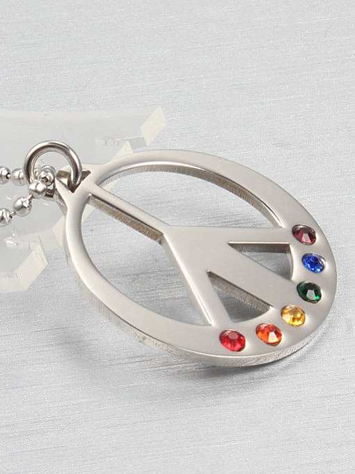 Creative Multi-color Design Plane Shaped Rhinestone Pendant