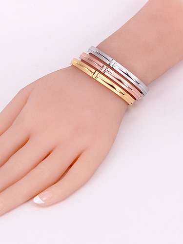Titanium Letter Minimalist Bracelet