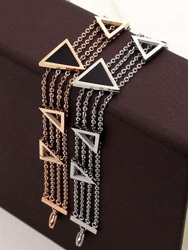 Titanium Triangle Dainty Bracelet