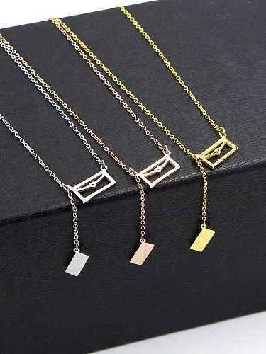 Titan-Geometrie Quaste minimalistische Halskette