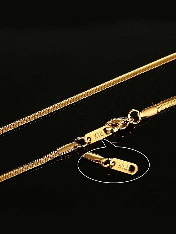 Stainless Steel Round Minimalist Snake Chain