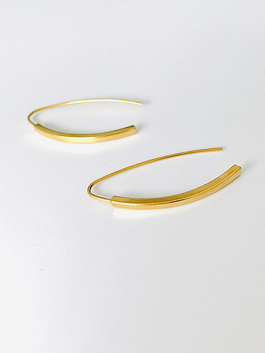 Stainless Steel With IP Gold Plated Fashion Stud Earrings